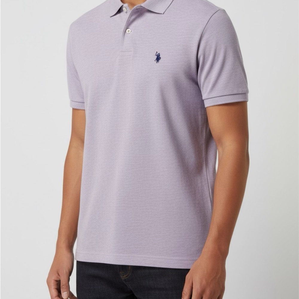 U.S. Polo Assn. Men's Lavender Polo Shirt